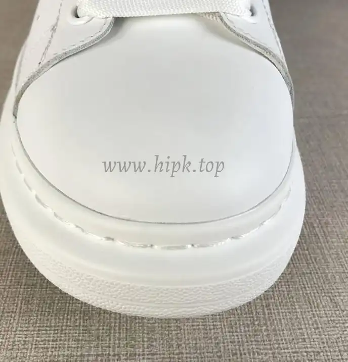 PK GOD Alxnder MC McQueen White smooth calf leather toe black leather heelbest version ready to ship