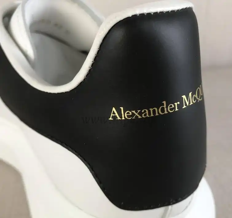 PK GOD Alxnder MC McQueen White smooth calf leather toe black leather heelbest version ready to ship