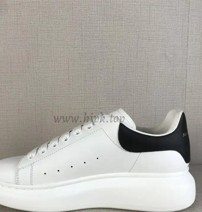 PK GOD Alxnder MC McQueen White smooth calf leather toe black leather heelbest version ready to ship