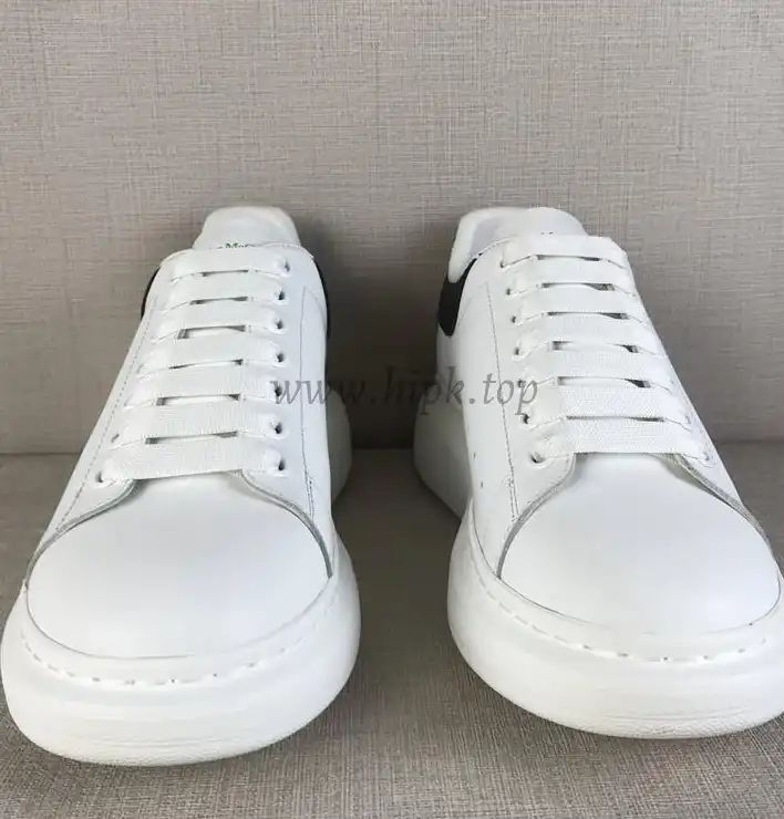 PK GOD Alxnder MC McQueen White smooth calf leather toe black leather heelbest version ready to ship