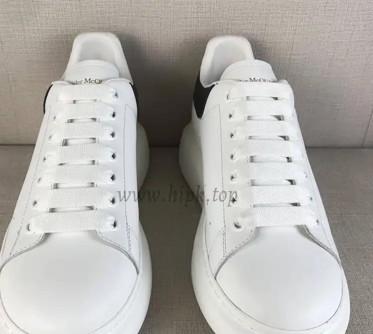 PK GOD Alxnder MC McQueen White smooth calf leather toe black leather heelbest version ready to ship