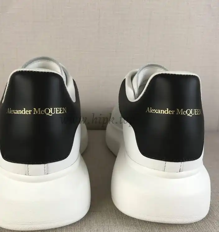 PK GOD Alxnder MC McQueen White smooth calf leather toe black leather heelbest version ready to ship