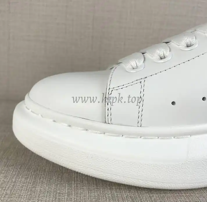 PK GOD Alxnder MC McQueen White smooth calf leather toe black leather heelbest version ready to ship