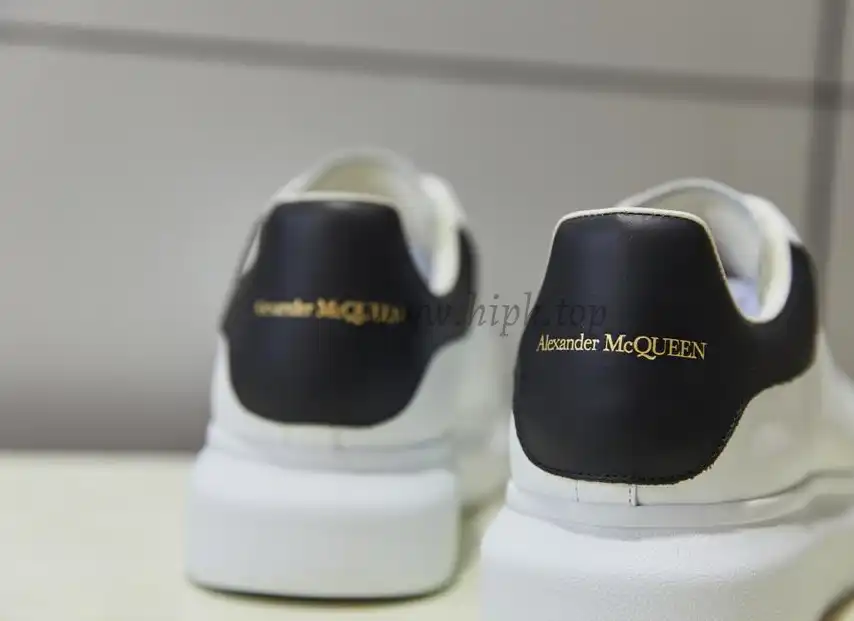 PK GOD Alxnder MC McQueen White smooth calf leather toe black leather heelbest version ready to ship