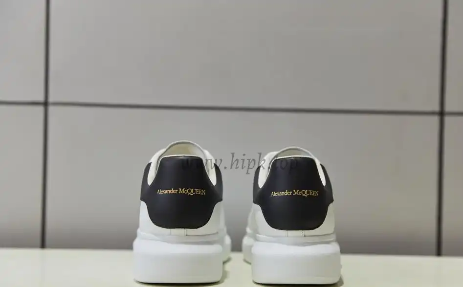 PK GOD Alxnder MC McQueen White smooth calf leather toe black leather heelbest version ready to ship