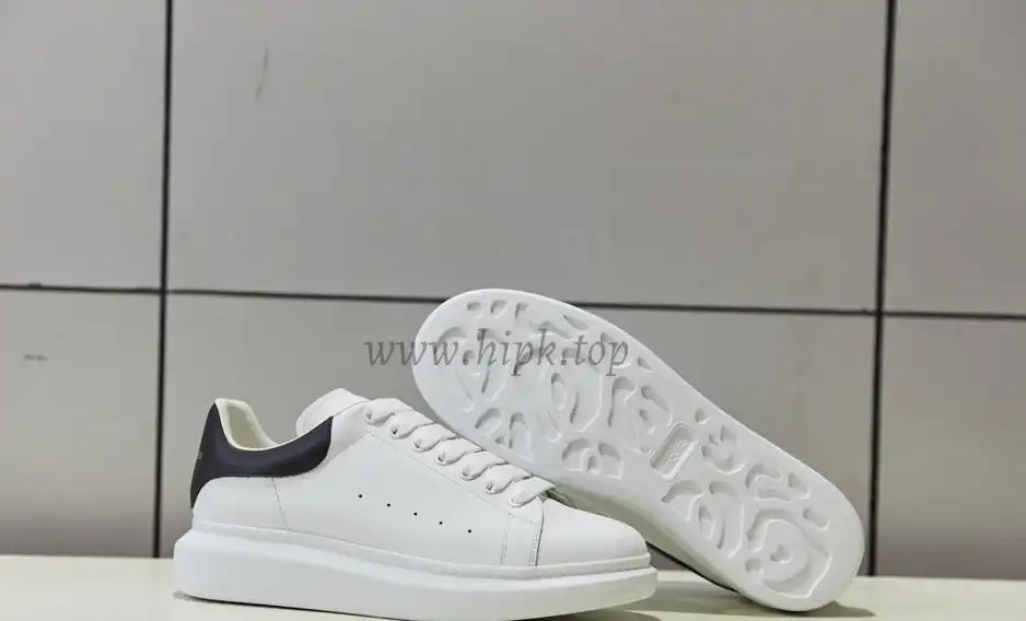 PK GOD Alxnder MC McQueen White smooth calf leather toe black leather heelbest version ready to ship