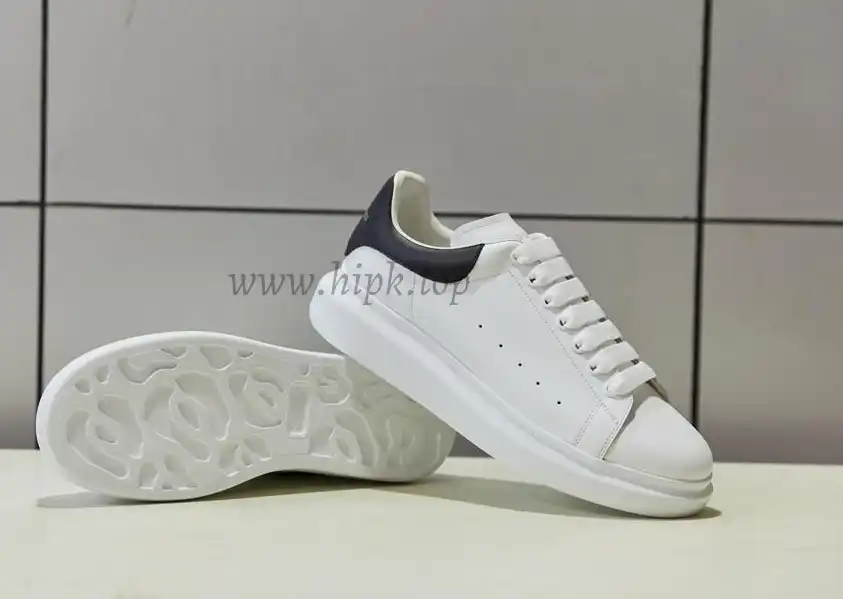 PK GOD Alxnder MC McQueen White smooth calf leather toe black leather heelbest version ready to ship