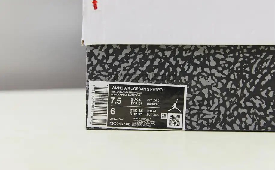 PK GOD Jordan 3 Retro Laser Orange Retail Materials Ready to Ship