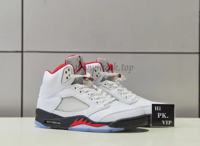 PK GOD Jordan 5 Retro Fire Red Silver Tongue 2020 Retail Materials Ready to Ship