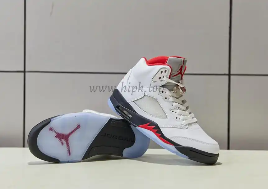 PK GOD Jordan 5 Retro Fire Red Silver Tongue 2020 Retail Materials Ready to Ship