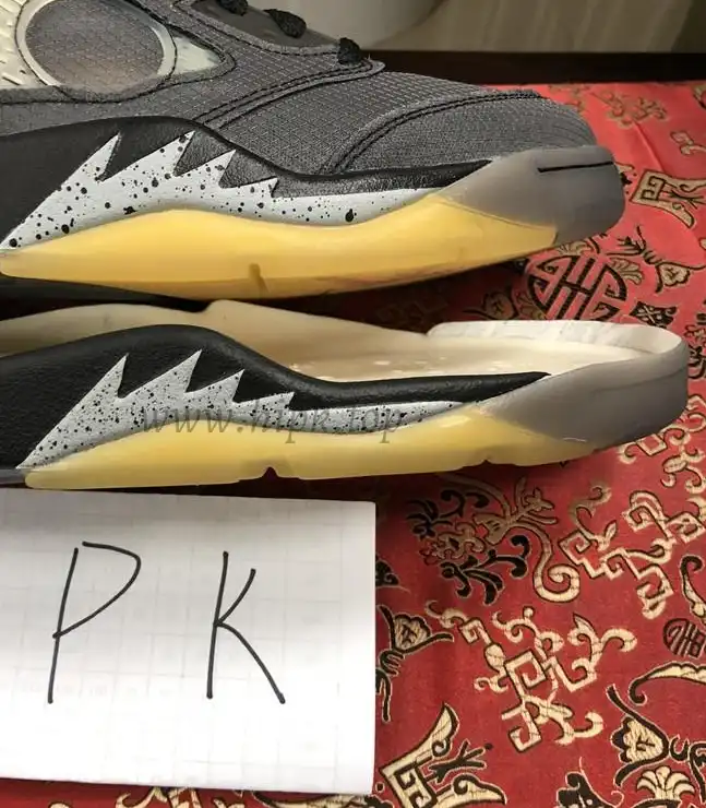 PK GOD Jordan 5 Retro Off-White Black CT8480 retail materials ready to ship