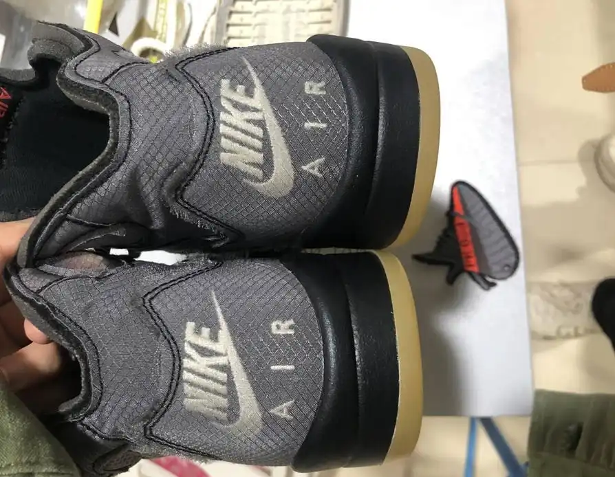 PK GOD Jordan 5 Retro Off-White Black CT8480 retail materials ready to ship