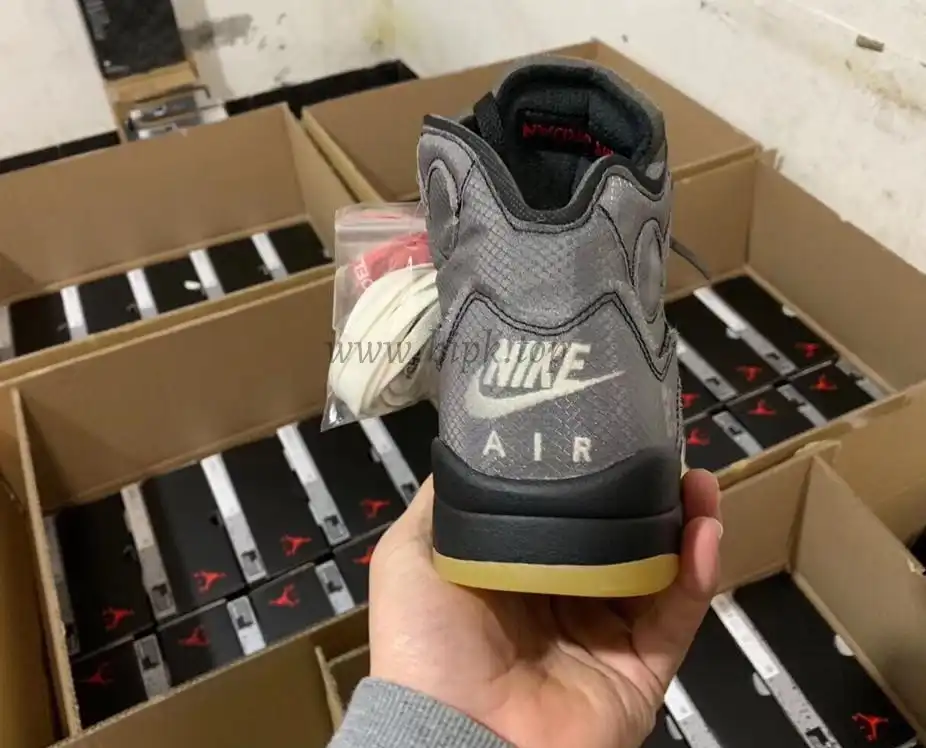 PK GOD Jordan 5 Retro Off-White Black CT8480 retail materials ready to ship