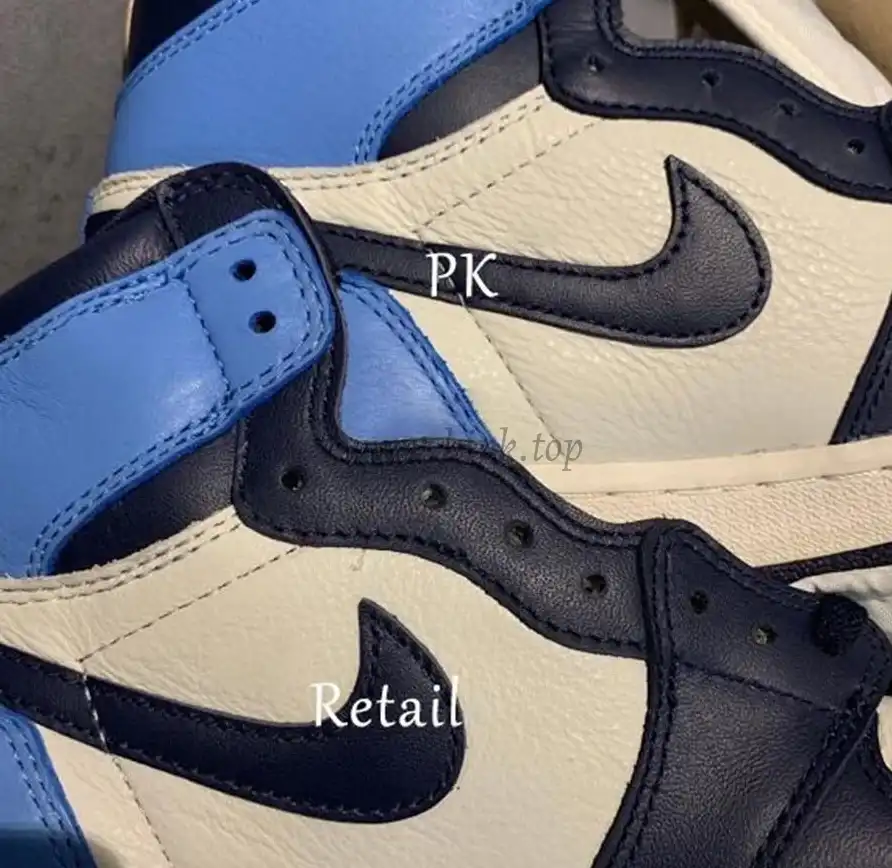 PK God Air Jordan 1 retro high OG Obsidian retail leather ready to ship