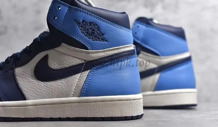 PK God Air Jordan 1 retro high OG Obsidian retail leather ready to ship