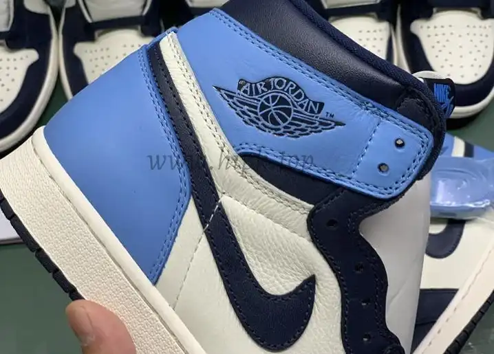 PK God Air Jordan 1 retro high OG Obsidian retail leather ready to ship