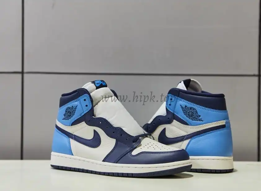 PK God Air Jordan 1 retro high OG Obsidian retail leather ready to ship