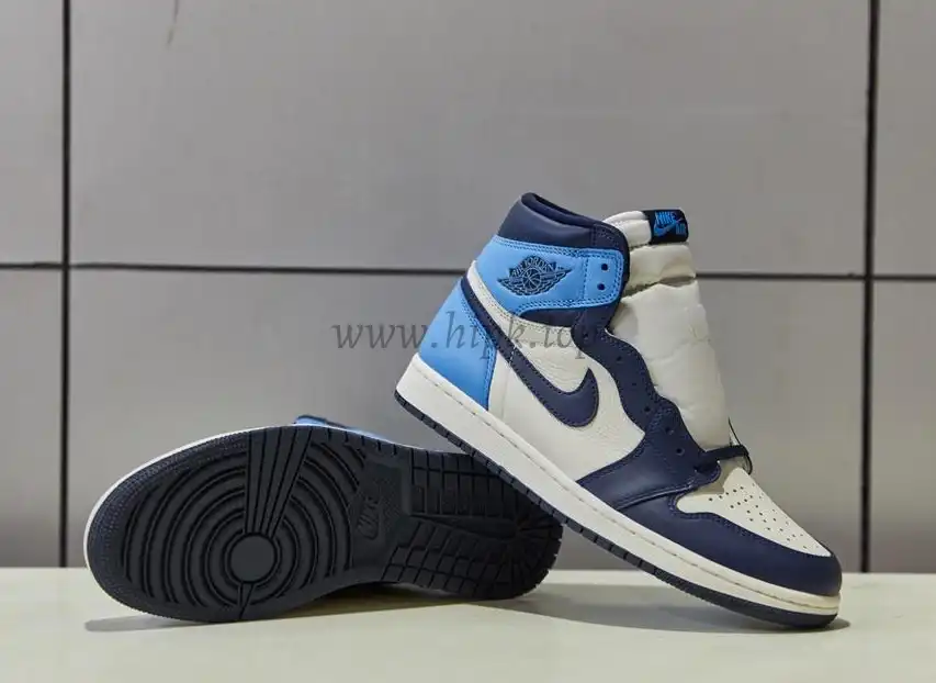 PK God Air Jordan 1 retro high OG Obsidian retail leather ready to ship