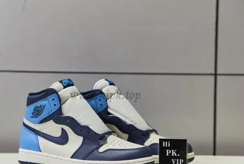 PK God Air Jordan 1 retro high OG Obsidian retail leather ready to ship