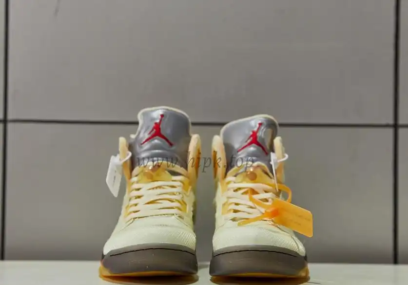 PK God Air Jordan 5 Retro X off white Sail retail materials ready to ship