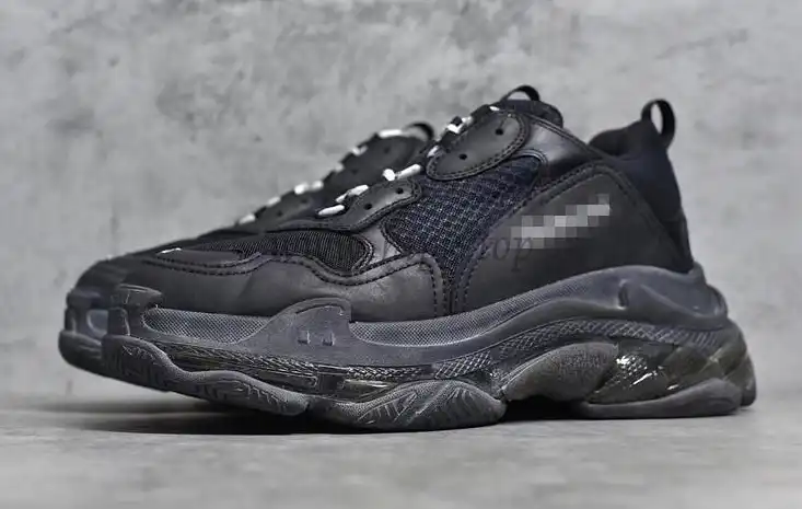 PK God Balencia Paris triple s all black2019 version newest sole official with retail materials ready to ship