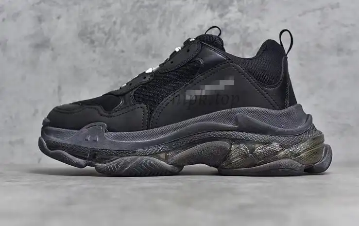 PK God Balencia Paris triple s all black2019 version newest sole official with retail materials ready to ship