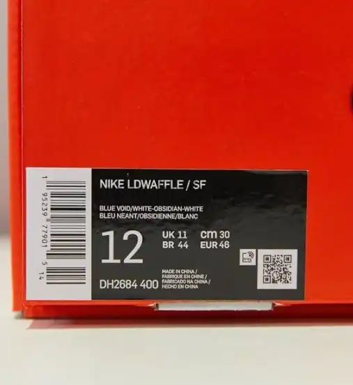 PK God sacai X Nike vaporwaffle string villain red retail materials ready to ship