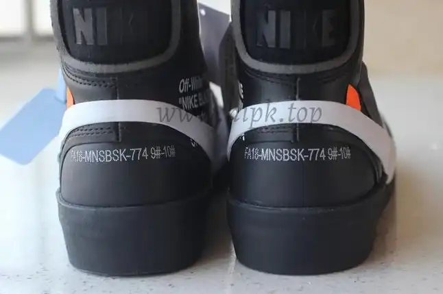 PK God OFF-WHITE x Nike Blazer Mid Black“GRIM REEPERS”retail materials ready