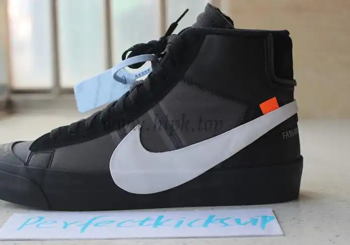 PK God OFF-WHITE x Nike Blazer Mid Black“GRIM REEPERS”retail materials ready