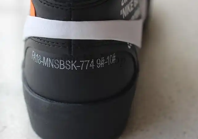 PK God OFF-WHITE x Nike Blazer Mid Black“GRIM REEPERS”retail materials ready