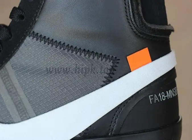 PK God OFF-WHITE x Nike Blazer Mid Black“GRIM REEPERS”retail materials ready