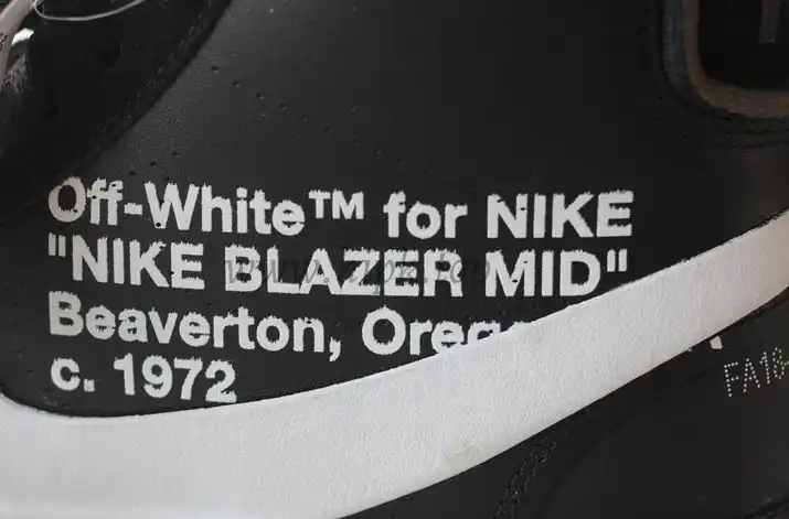 PK God OFF-WHITE x Nike Blazer Mid Black“GRIM REEPERS”retail materials ready