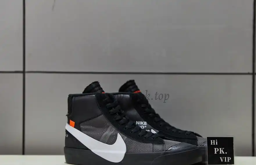 PK God OFF-WHITE x Nike Blazer Mid Black“GRIM REEPERS”retail materials ready