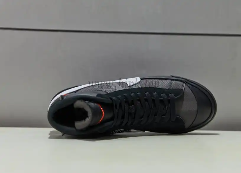 PK God OFF-WHITE x Nike Blazer Mid Black“GRIM REEPERS”retail materials ready