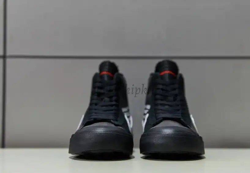 PK God OFF-WHITE x Nike Blazer Mid Black“GRIM REEPERS”retail materials ready