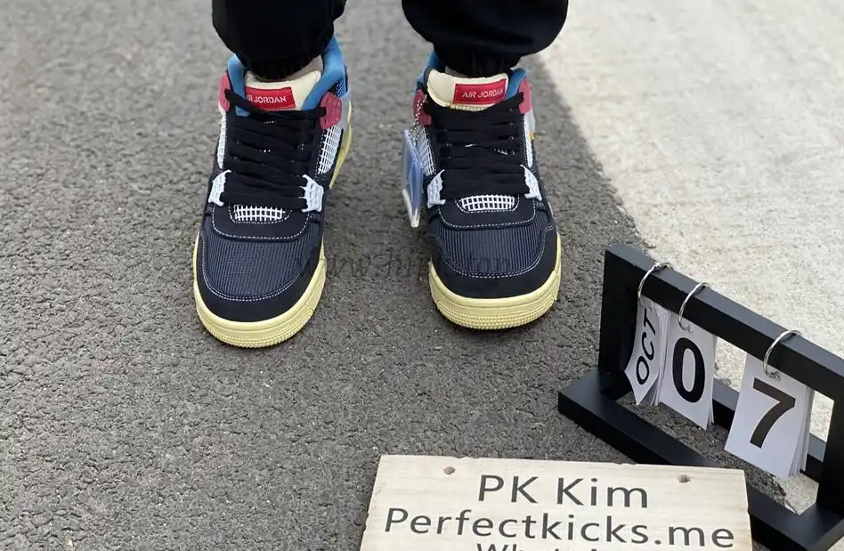 PK God Union x Air Jordan 4 OFF Nior retail materials ready to ship