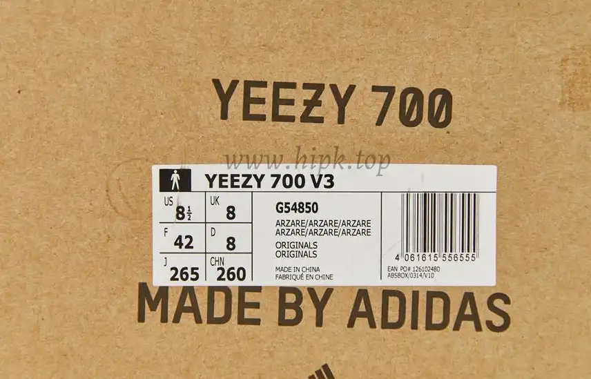 PK God yeezy 700 V3 Arzareth retail materials ready to ship