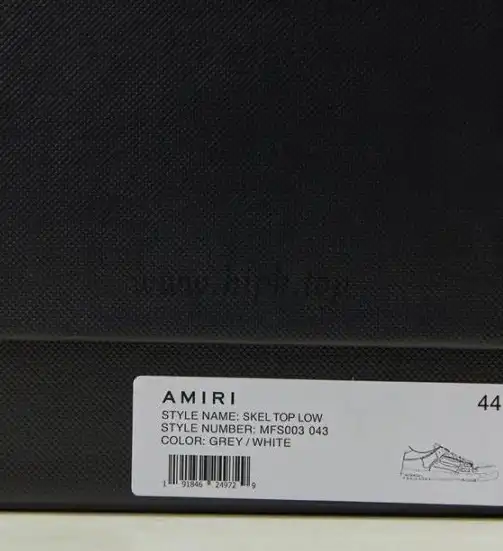 Pk God Amiri Men’s Skel LOW Sneakers WHITE retail materials ready to ship