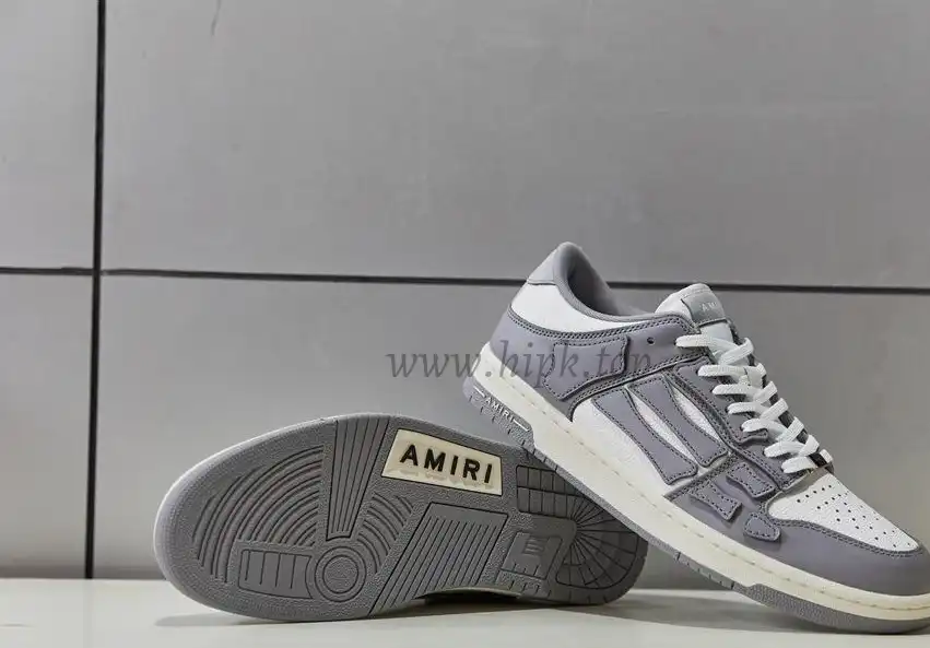 Pk God Amiri Men’s Skel LOW Sneakers GREY retail materials ready to ship