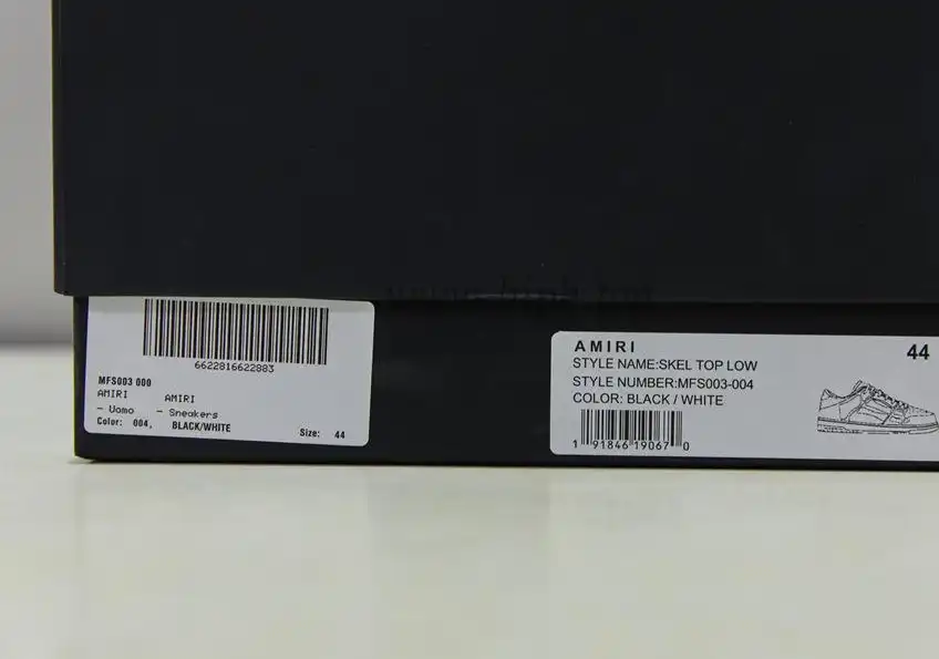 Pk God Amiri Men’s Skel LOW Sneakers WHITE retail materials ready to ship