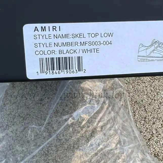 Pk God Amiri Men’s Skel LOW Sneakers WHITE retail materials ready to ship