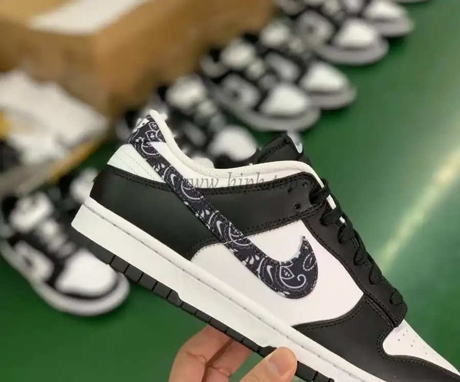 Pk God Nike Dunk Low Black Paisley retail materials ready to ship