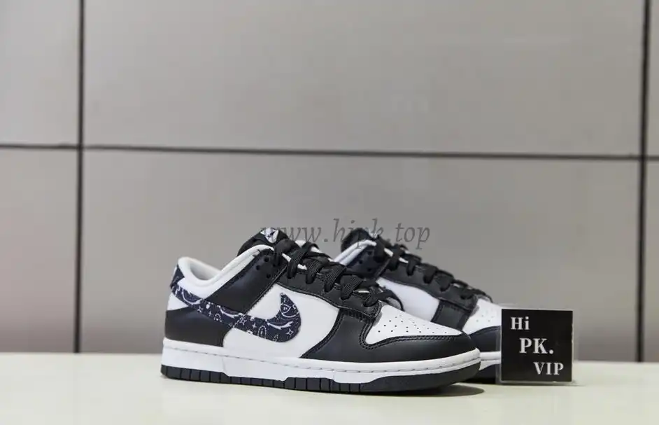 Pk God Nike Dunk Low Black Paisley retail materials ready to ship