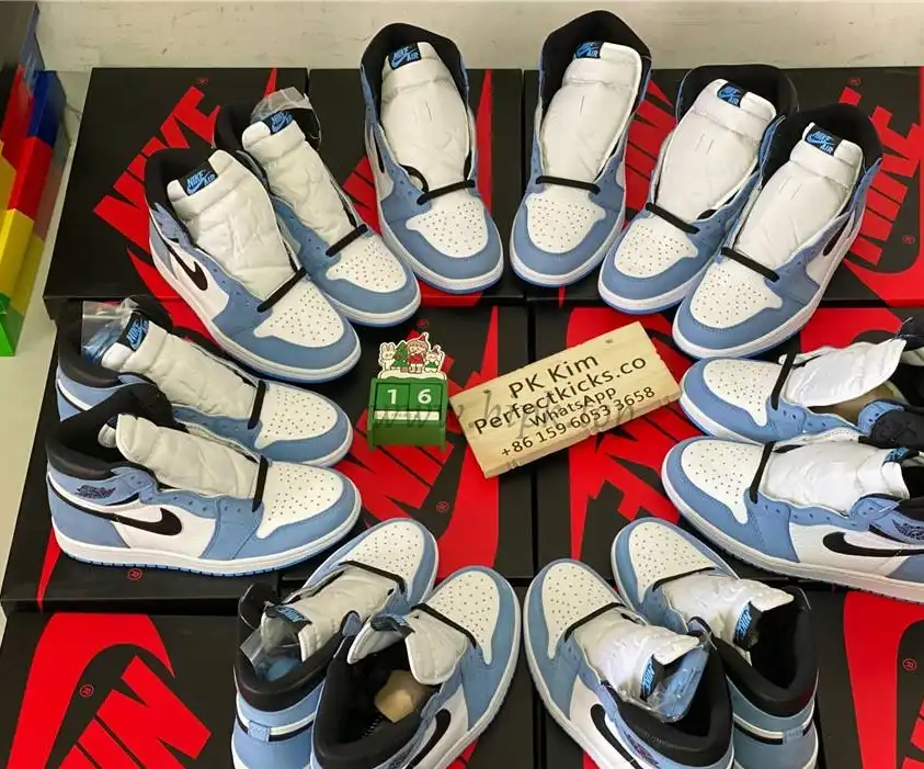 Pk God air Jordan 1 high OG university blue retail materials ready to ship