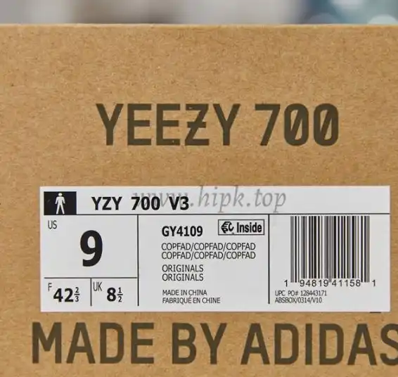 PKGOD yeezy 700 V3 Srphym retail materials ready to ship