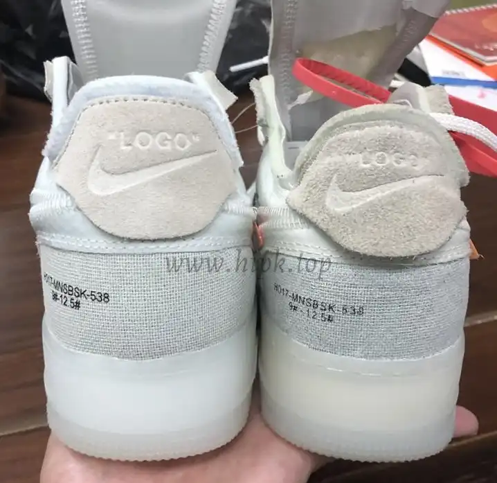 PK God Off-White Nike Air Force 1 One Low The 10 Ten Virgil Abloh retail materials ready to ship