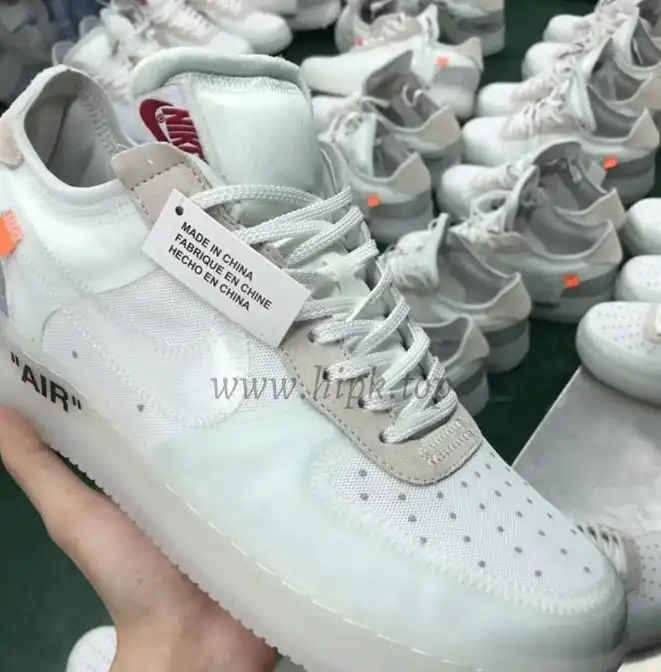 PK God Off-White Nike Air Force 1 One Low The 10 Ten Virgil Abloh retail materials ready to ship