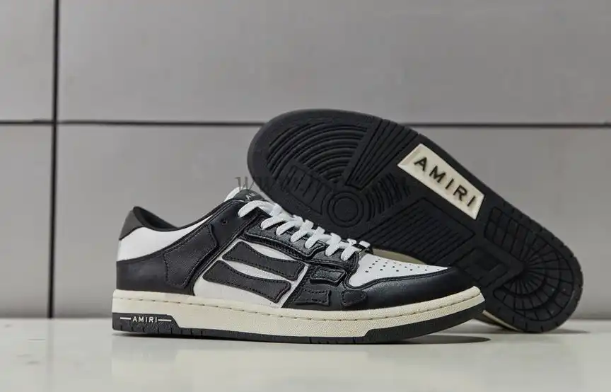 Pk God Amiri Men’s Skel LOW Sneakers BLACK retail materials ready to ship