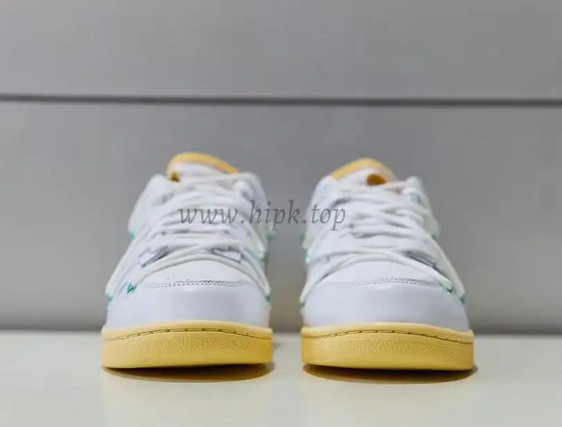 Pk God off white X dunk low the 50 white silver retail materials ready to ship