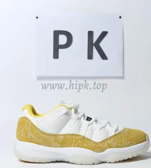 PK God Jordan Retro 11 Low Snakeskin Light Bone real snakeskin ready to ship